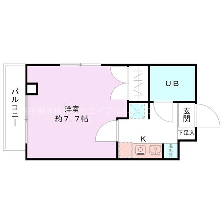 シャトー上大川前の物件間取画像